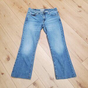 Levis 518 Womens Super Low Bootcut Blue Denim Jeans Juniors Size 11S Y2K Western